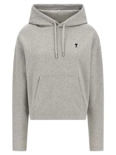AMI ALEXANDRE MATTIUSSI LOGO EMBROIDERY HOODIE