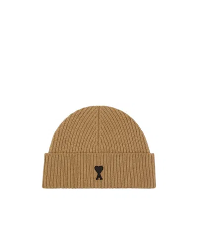 Ami Alexandre Mattiussi Logo Hat In Brown