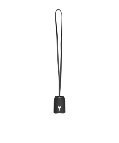 Ami Alexandre Mattiussi Logo Key Chain In Black
