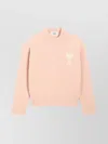 Ami Alexandre Mattiussi Ami De Caur Alpaca And Wool-blend Sweater In Pink