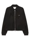 Ami Alexandre Mattiussi Ami Paris Twill Bomber Jacket In Black