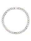 Ami Alexandre Mattiussi Logo Necklace In Silver