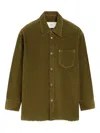 Ami Alexandre Mattiussi Overshirt With Chest Pocket And Long Sleeves In Green