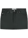 Ami Alexandre Mattiussi Logo-patch Cotton Skirt In Black