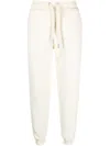 Ami Alexandre Mattiussi Logo-patch Drawstring Track Pants In White