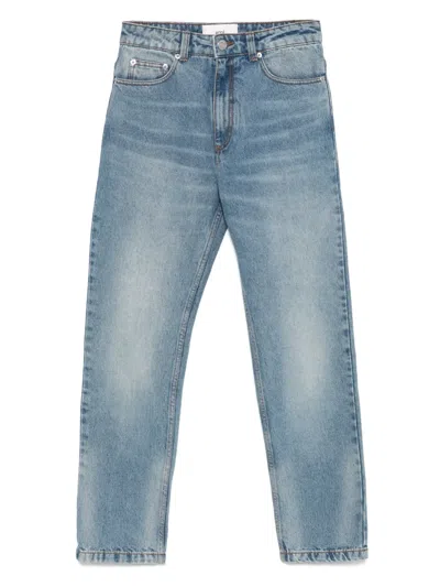 Ami Alexandre Mattiussi Ami Paris Women Jeans With Applique In Blue
