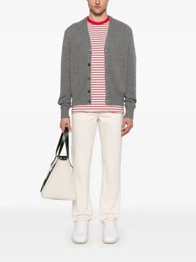 Ami Alexandre Mattiussi Logo-patch Jeans In Neutrals