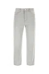 Ami Alexandre Mattiussi Cropped Tapered Jeans Grey In Grey