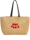 Ami Alexandre Mattiussi Logo-patch Tote Bag In Neutrals