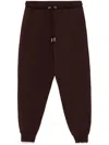 Ami Alexandre Mattiussi Logo-patch Track Pants In Brown