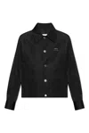 AMI ALEXANDRE MATTIUSSI AMI ALEXANDRE MATTIUSSI LOGO PLAQUE BUTTONED JACKET