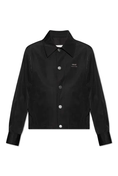 Ami Alexandre Mattiussi Ami Paris Classic Ami Buttoned Jacket In Black