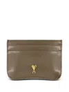 Ami Alexandre Mattiussi Ami Paris Slg Paris Paris Card Holder Accessories In Green
