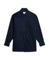 Ami Alexandre Mattiussi Logo-print Button-front Shirt In Black