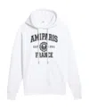 Ami Alexandre Mattiussi Logo-print Drawstring Hoodie In White