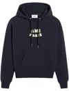 Ami Alexandre Mattiussi Logo-print Hoodie In Blue