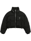 Ami Alexandre Mattiussi Logo-print Puff Jacket In Schwarz
