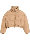 Ami Alexandre Mattiussi Logo-print Puffed Jacket In Neutrals