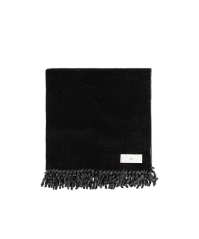 Ami Alexandre Mattiussi Logo Scarf In Black