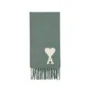 Ami Alexandre Mattiussi Logo Scarf In Gray