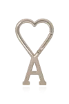 Ami Alexandre Mattiussi Logo-shaped Keyring In Silver