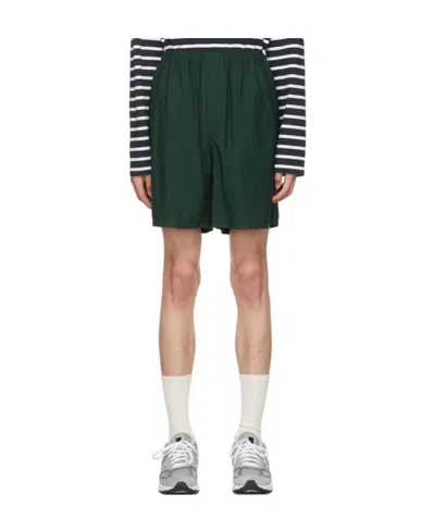 Ami Alexandre Mattiussi Logo Shorts In Green