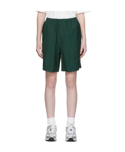 Ami Alexandre Mattiussi Logo Shorts In Green