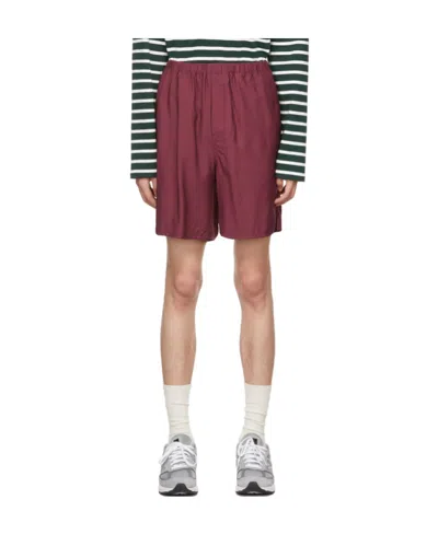 Ami Alexandre Mattiussi Logo Shorts In Red