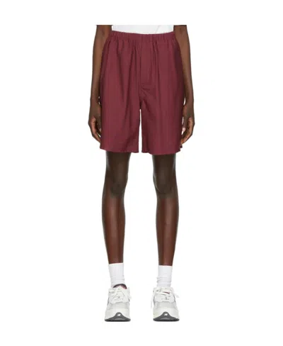 Ami Alexandre Mattiussi Logo Shorts In Red