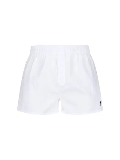 AMI ALEXANDRE MATTIUSSI LOGO SHORTS