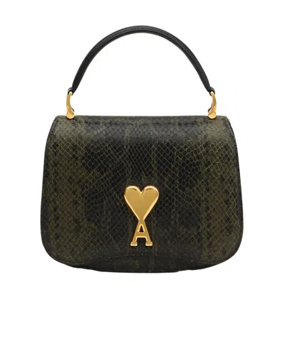 AMI ALEXANDRE MATTIUSSI LOGO SHOULDER BAG