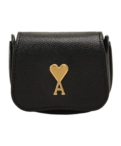 Ami Alexandre Mattiussi Small Paris Paris Bag In Black