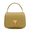 Ami Alexandre Mattiussi Ami Paris Ami De Coeur Logo Plaque Shoulder Bag In Brown
