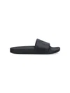 Ami Alexandre Mattiussi Logo Detail Rubber Slides In Black  