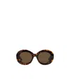 Ami Alexandre Mattiussi Ami De Coeur Round-frame Sunglasses In Brown