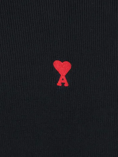 Ami Alexandre Mattiussi Logo Sweater In Black