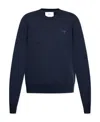 Ami Alexandre Mattiussi Ami Paris Ami De Coeur Crewneck Sweatshirt In Blue