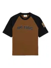 Ami Alexandre Mattiussi Logo T-shirt In Brown