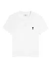 Ami Alexandre Mattiussi Ami Paris Ami De Coeur Tshirt In White
