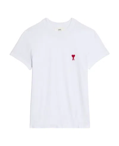 Ami Alexandre Mattiussi Ami Paris Ami De Coeur White Oversize T Shirt