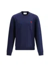 Ami Alexandre Mattiussi Logoed Sweatshirt In Blue