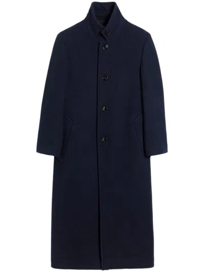 AMI ALEXANDRE MATTIUSSI LONG COAT HIGH COLLAR,HC0008.WV0049