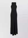 Ami Alexandre Mattiussi Ami Paris Maxi Crepe Dress With Bias Cuts