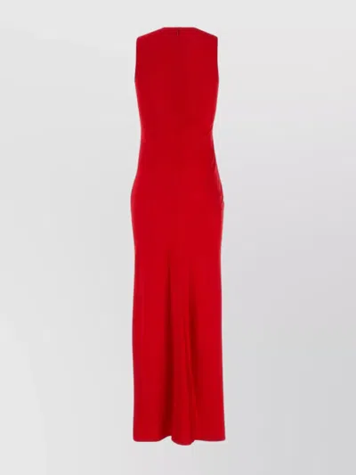 AMI ALEXANDRE MATTIUSSI LONG DRESS SLEEVELESS DESIGN