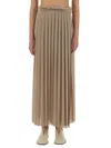 Ami Alexandre Mattiussi Ami Paris 'pleated' Skirt In Multi