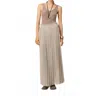 Ami Alexandre Mattiussi Long Pleated Skirt In Ash In Gray