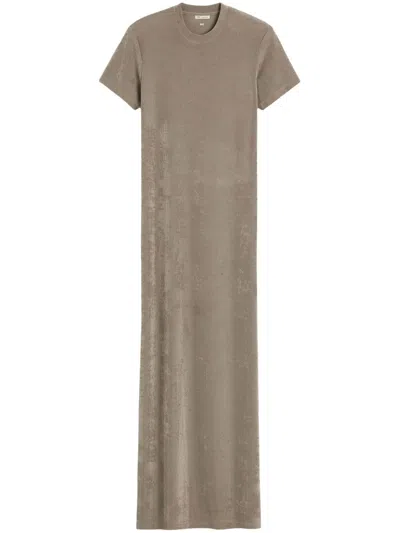 Ami Alexandre Mattiussi Ami Paris Dress In Brown