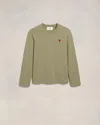 Ami Alexandre Mattiussi Ami De Coeur Sweatshirt Green Unisex