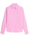 Ami Alexandre Mattiussi Long-sleeve Buttoned Shirt In Pink