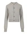 Ami Alexandre Mattiussi Wool Crewneck Sweater Knitwear White In Gray